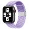 Mobigear Braided Nylon Apple Watch Armband Klappschließe - 49/46/45/44 mm - Lavendel