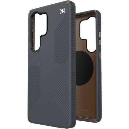 Speck Presidio2 Grip Magnet Samsung Galaxy S25 Ultra MagSafe Hülle Hardcase Backcover Stoßfest - Charcoal Grey