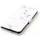 Mobigear Marble iPhone 8 Plus Hülle Klapphülle Geldbörse - White Marble