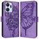 Mobigear Butterfly HONOR X7A Klapphülle Portemonnaie - Lila