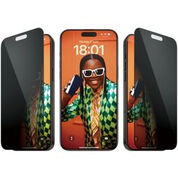 PanzerGlass Ultra-Wide Fit iPhone 15 Pro Max Gehärtetes Glas Displayschutz Privacy - Hüllenfreundlich + Applikator