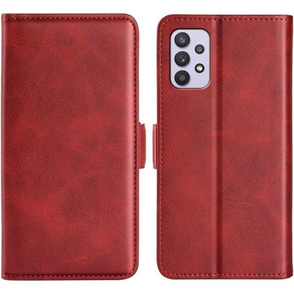 Mobigear Slim Magnet Samsung Galaxy A53 Hülle Klapphülle Geldbörse - Rot