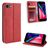 Mobigear Sensation iPhone SE (2020) Klapphülle Portemonnaie - Rot