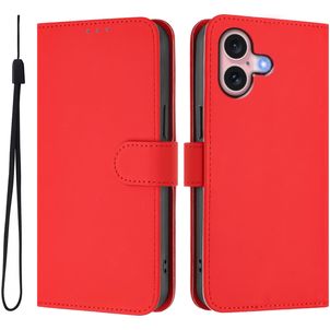 Mobigear Urban Wallet iPhone 16 Hülle Klapphülle Geldbörse - Rot