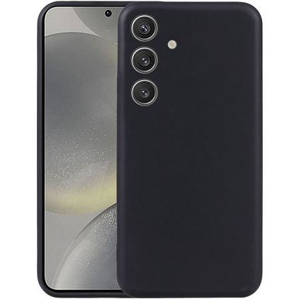 Mobigear Basics Samsung Galaxy S25 Plus Hülle Flexibles TPU Backcover - Schwarz