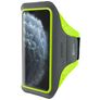 Mobiparts Comfort Fit Handyhalterung Joggen iPhone 11 Pro Max Sporthülle Neopren Sportarmband - Neon Green