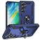 Mobigear Armor ring Samsung Galaxy S24 FE Hülle Hardcase Backcover Stoßfest mit Ringhalter - Blau
