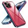Mobigear Crystal iPhone 14 Pro Max Hülle Hardcase Backcover - Transparent / Rot