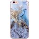 Mobigear Marble iPhone 6s Hülle Flexibles TPU Backcover - Blau
