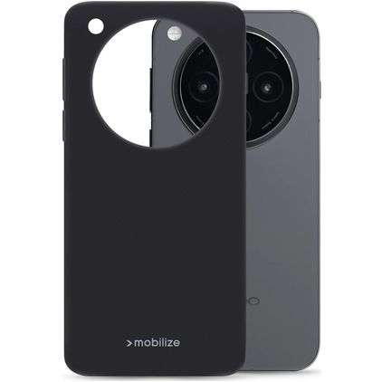 Mobilize Rubber Gelly OPPO Find X8 Hülle Flexibles TPU Backcover - Schwarz