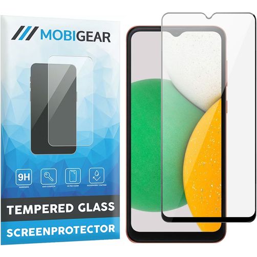 Mobigear Premium Samsung Galaxy A14 Panzerglas Gehärtetes Glas Displayschutz - Hüllenfreundlich - Schwarz