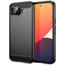 Mobigear Brushed Slim Google Pixel 10a Hülle Flexibles TPU Backcover - Schwarz