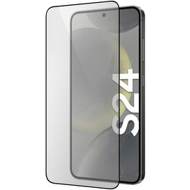 Mobiparts Regular Samsung Galaxy S24 Panzerglas Gehärtetes Glas Displayschutz - Hüllenfreundlich - Schwarz