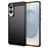 Mobigear Brushed Slim Samsung Galaxy S25 Edge Hülle Flexibles TPU Backcover - Schwarz