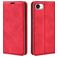 Mobigear Retro Slim iPhone 17e Hülle Klapphülle Geldbörse - Rot