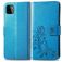 Mobigear Clover Samsung Galaxy A22 4G Hülle Klapphülle Geldbörse - Blau