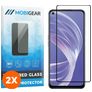 Mobigear Premium OPPO A73 5G Panzerglas Gehärtetes Glas Displayschutz - Hüllenfreundlich - Schwarz (2er Pack)