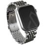 Burga Chic Royal Edelstahl Apple Watch Armband Faltschließe - 42/41/40/38 mm - Silber