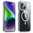 Valenta Trend iPhone 15 Plus MagSafe Hülle Hardcase Backcover - Transparent / Weiß