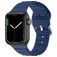Mobigear Bumpy Silikon Apple Watch Armband Dornschließe - 42/41/40/38 mm - Dunkelblau