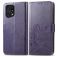 Mobigear Clover OPPO Find X5 Pro Hülle Klapphülle Geldbörse - Lila