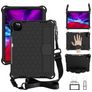 Mobigear HexStrap iPad Pro 11 Zoll (2025) Hülle EVA Schaum Backcover + Schulterträger - Schwarz