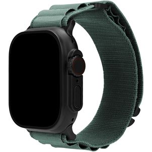Mobilize Alpine Nylon Apple Watch Armband Dornschließe - 49/46/45/44 mm - Grün