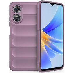 Mobigear Bumpy OPPO A17 Hülle Flexibles TPU Backcover - Lila