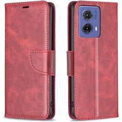 Mobigear Excellent Motorola Moto G85 Hülle Klapphülle Geldbörse - Rot