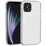 Mobigear Glitter iPhone 12 Hülle Hardcase Backcover - Weiß