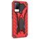 Mobigear Armor Stand Vivo V21 Hülle Hardcase Backcover Stoßfest mit Ständer - Rot