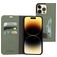 Mobiparts Classic Wallet iPhone 14 Pro Max Hülle Klapphülle Geldbörse - Stone Green