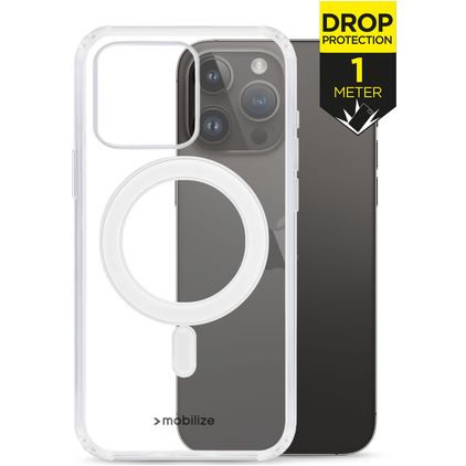 Mobilize Naked Protection Durchsichtig iPhone 14 Pro MagSafe Hülle Hardcase Backcover Stoßfest - Transparent
