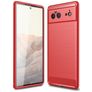 Mobigear Brushed Slim Google Pixel 6 TPU (flexibel) Backcover - Rot