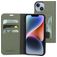Mobiparts Classic Wallet iPhone 14 Hülle Klapphülle Geldbörse - Stone Green