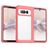 Mobigear Crystal Google Pixel Fold Hülle Hardcase Backcover - Transparent / Rot