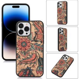 Mobigear Cork iPhone 14 Pro Hülle Flexibles TPU Backcover - Model 1