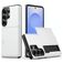 Mobigear Card Samsung Galaxy S26 Ultra Hülle Hardcase Backcover Stoßfest mit Kartenhalter - Weiß