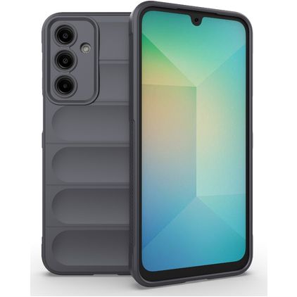 Mobigear Bumpy Samsung Galaxy A16 Hülle Flexibles TPU Backcover - Grau