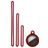 Mobigear Lanyard Apple AirTag Hülle Flexibles Silikon - Weinrot