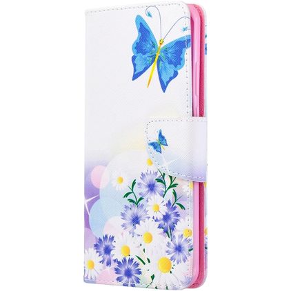 Mobigear Design Huawei P40 Pro Hülle Klapphülle Geldbörse - Blumen