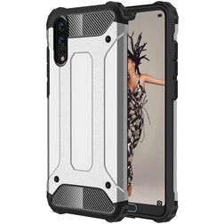 Mobigear Outdoor Huawei P20 Hülle Hardcase Backcover Stoßfest - Silber