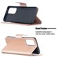 Mobigear Pressed Butterfly Bookcase Case Rose Gold Samsung Galaxy A52