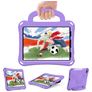 Mobigear Football iPad Air 11 Zoll (2026) Hülle EVA Schaum Backcover + Schulterträger + Ständer - Lila