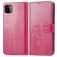 Mobigear Clover Samsung Galaxy A22 4G Hülle Klapphülle Geldbörse - Magenta