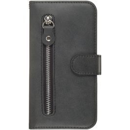 Mobigear Zipper Samsung Galaxy S20 Plus Hülle Klapphülle Geldbörse - Schwarz