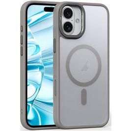 Mobigear Shockproof iPhone 16 MagSafe Hülle Hardcase Backcover - Grau