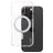 CARE by PanzerGlass Kickstand iPhone 16 Pro MagSafe Hardcase Backcover mit Ständer - Transparent / Silber