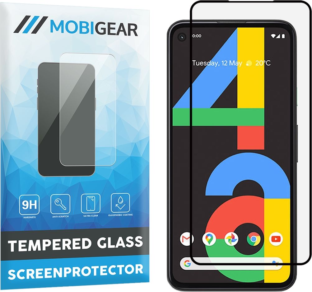 Mobigear Premium Google Pixel 4a Panzerglas Gehärtetes Glas