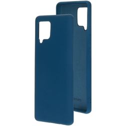 Mobiparts Samsung Galaxy A42 Silikon Hülle Backcover - Blueberry Blue